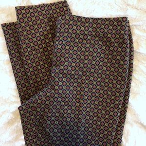 💲🔟Sale Talbots Crop Capri Pants geometric design